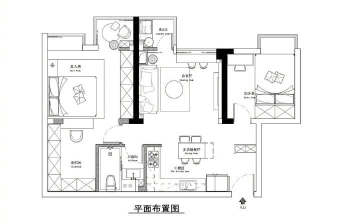 85平三室公寓設計，衣帽間無疑是最滿意