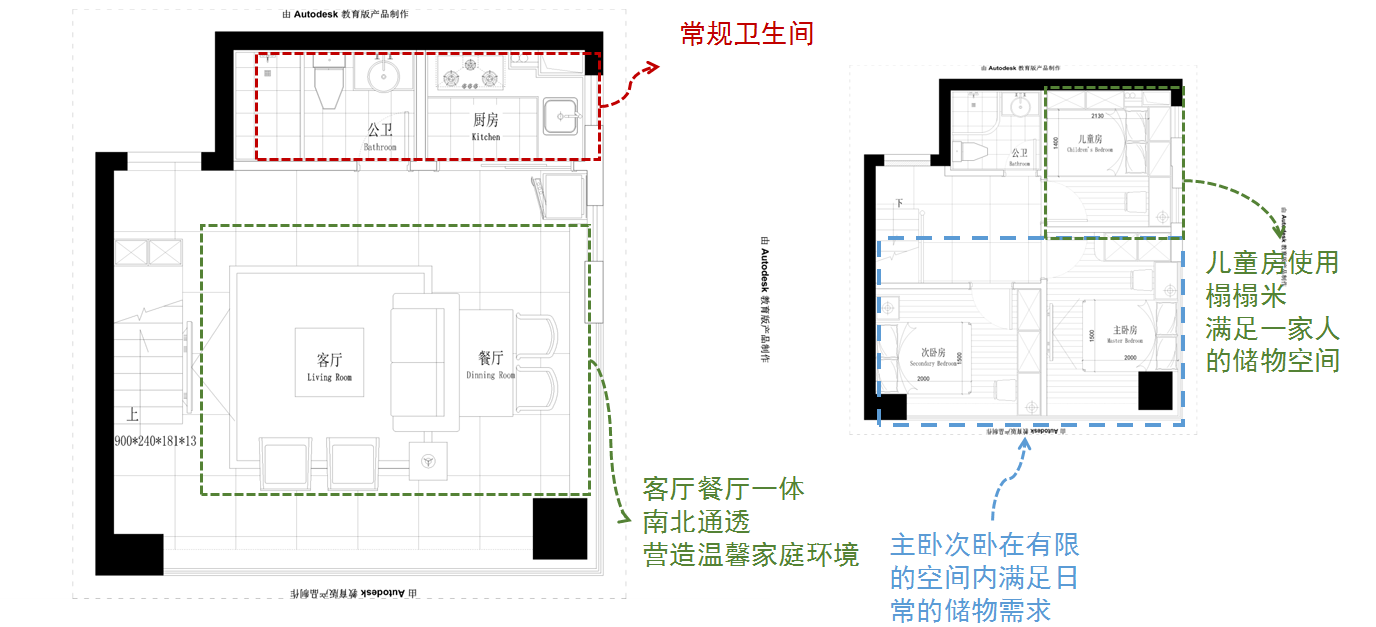 【不凡設計】聯(lián)發(fā)君領綬溪全戶型案例解析（9#56㎡戶型）